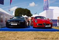 Aston Martin DBS Volante and Alfa Romeo 8C