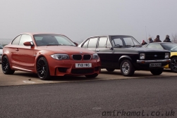 2011 BMW 1M and 1979 Ford Escort